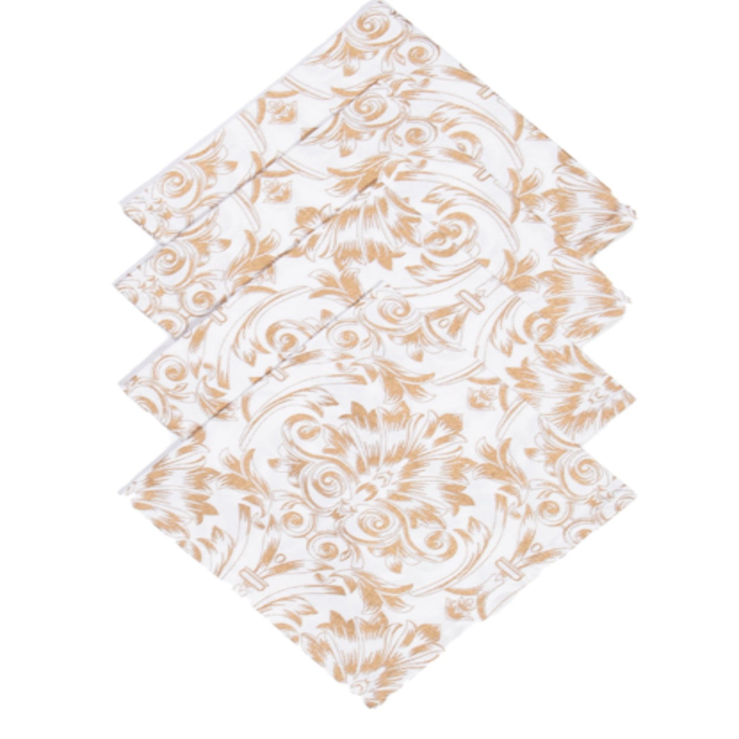 Gold Screen Printed Table Cloth